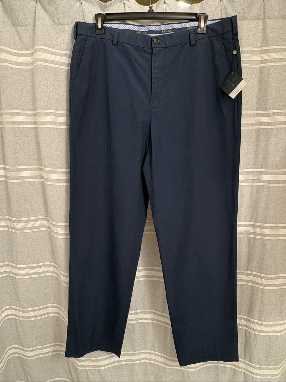 NWT Brooks Brothers / Blue Clark Dress Trouser Pants Size 40x34 Supima Cotton